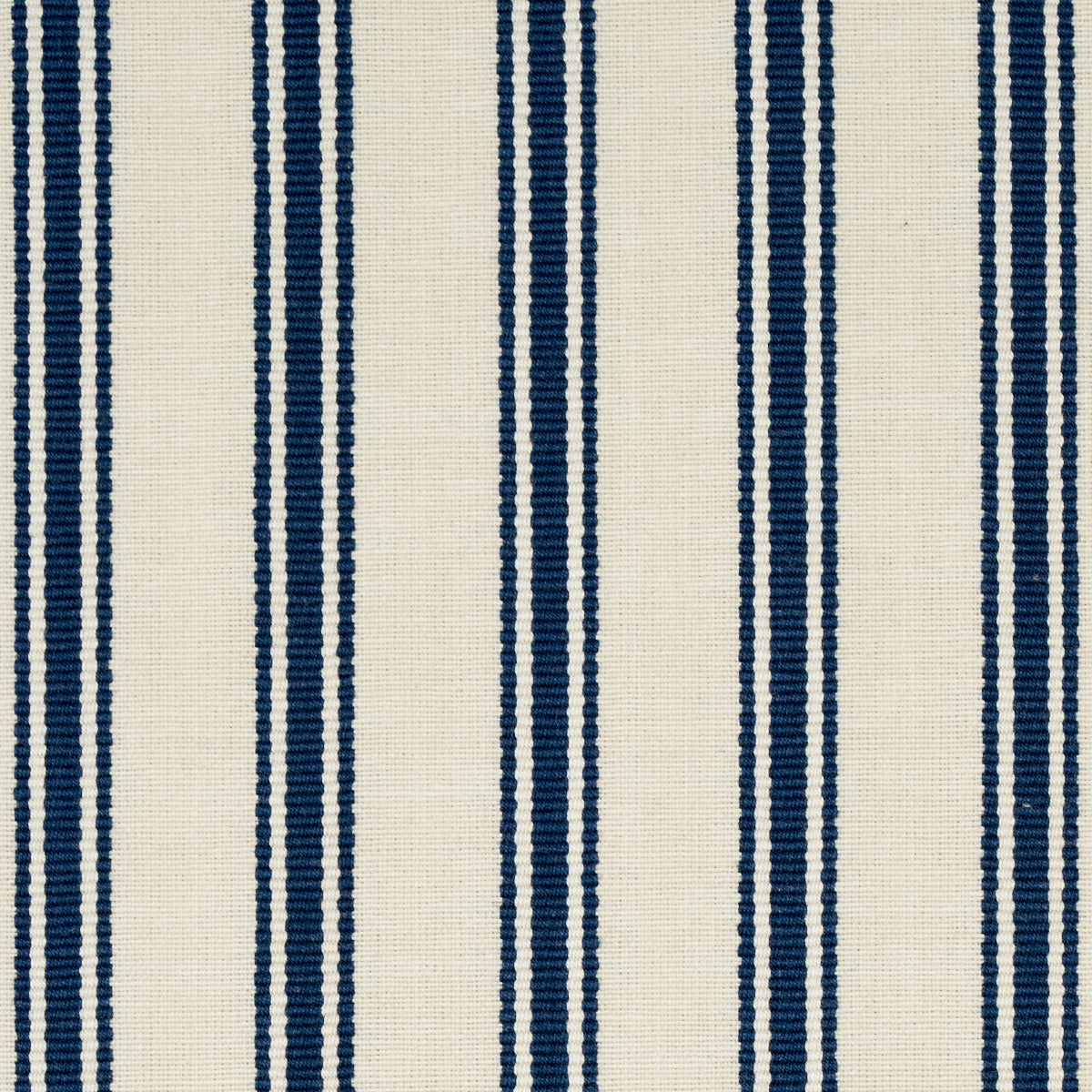 SCHUMACHER  NEW TRADITIONAL: PROVEN??AL MARQUET TICKING STRIPE PATTERN WOVENS PATTERN WOVENS NAVY   - 82200