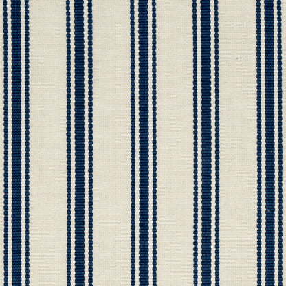 SCHUMACHER  NEW TRADITIONAL: PROVEN??AL MARQUET TICKING STRIPE PATTERN WOVENS PATTERN WOVENS NAVY   - 82200