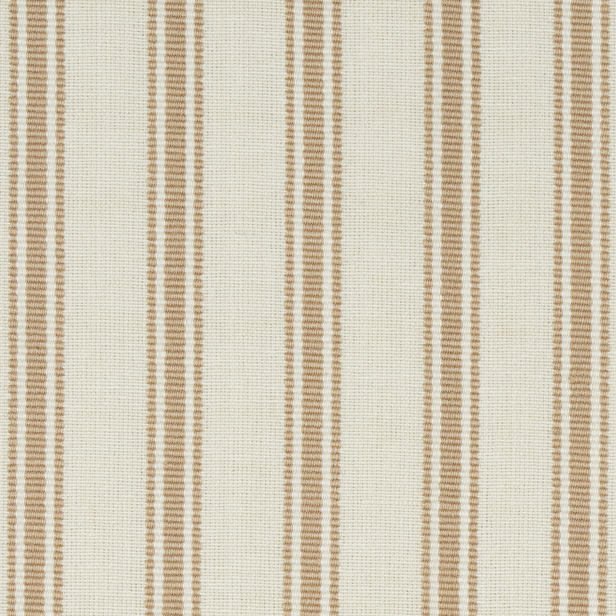 SCHUMACHER FABRIC  NEW TRADITIONAL: PROVEN?????AL MARQUET TICKING STRIPE   SAND   - 82202