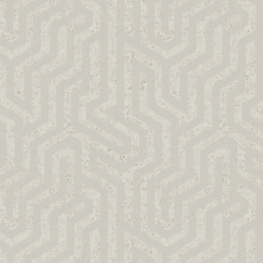 JF Fabrics -Wallpaper 8220 12 Wallpaper Cream, White, Silver  Non-Woven - 9041012 W9331