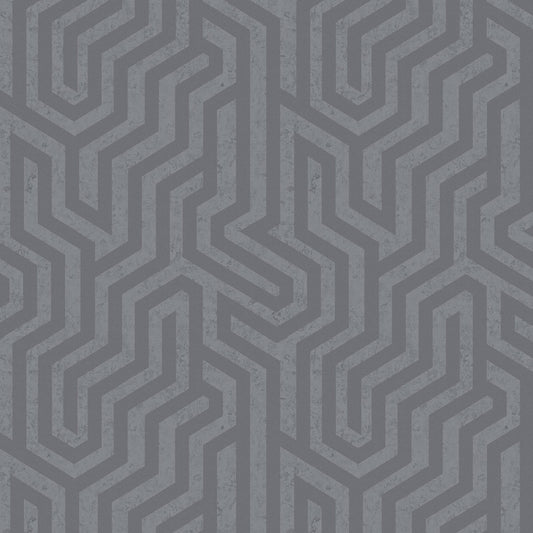 JF Fabrics -Wallpaper 8220 68 Wallpaper Blue, Grey  Non-Woven - 9041068 W9331