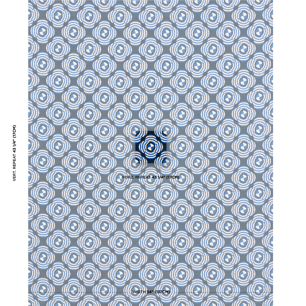 SCHUMACHER  JOHNSON HARTIG LE MODERNE CUT VELVET VELVETS,CUT VELVET VELVETS,CUT VELVET COBALT   - 82260