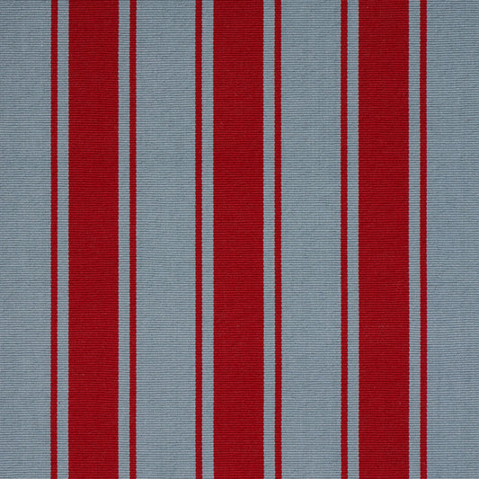 SCHUMACHER  JOHNSON HARTIG TANGIER STRIPE PATTERN WOVENS PATTERN WOVENS TEAL , RED   - 82272