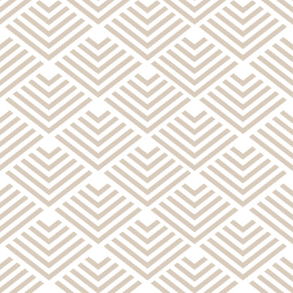 Veer Decor Geometric Chevron Diamond Taupe Peel and Stick Wallpaper Abstract Modern Taupe  Wallpaper - 8228-AE1
