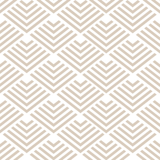 Veer Decor Geometric Chevron Diamond Taupe Peel and Stick Wallpaper Abstract Modern Taupe  Wallpaper - 8228-AE1