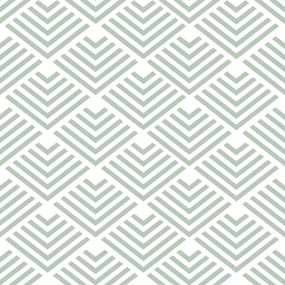 Veer Decor Geometric Chevron Diamond Green Peel and Stick Wallpaper Abstract Modern Green  Wallpaper - 8228-AE3