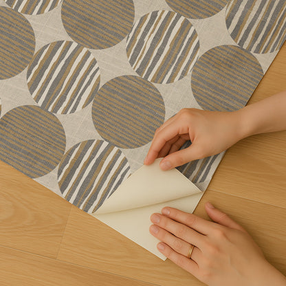 Veer Decor Horizon Circles Brown Peel and Stick Wallpaper Abstract Modern Brown  Wallpaper - 8228-AG1