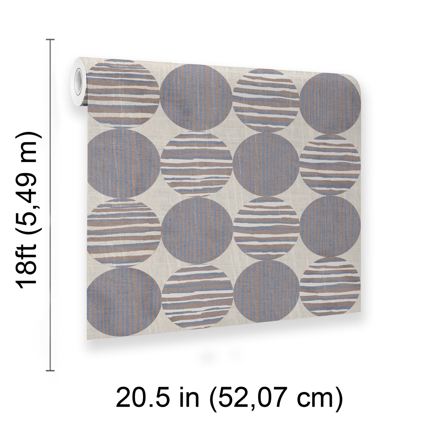 Veer Decor Horizon Circles Blue Peel and Stick Wallpaper Abstract Modern Blue  Wallpaper - 8228-AG2