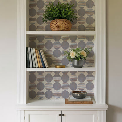 Veer Decor Horizon Circles Blue Peel and Stick Wallpaper Abstract Modern Blue  Wallpaper - 8228-AG2