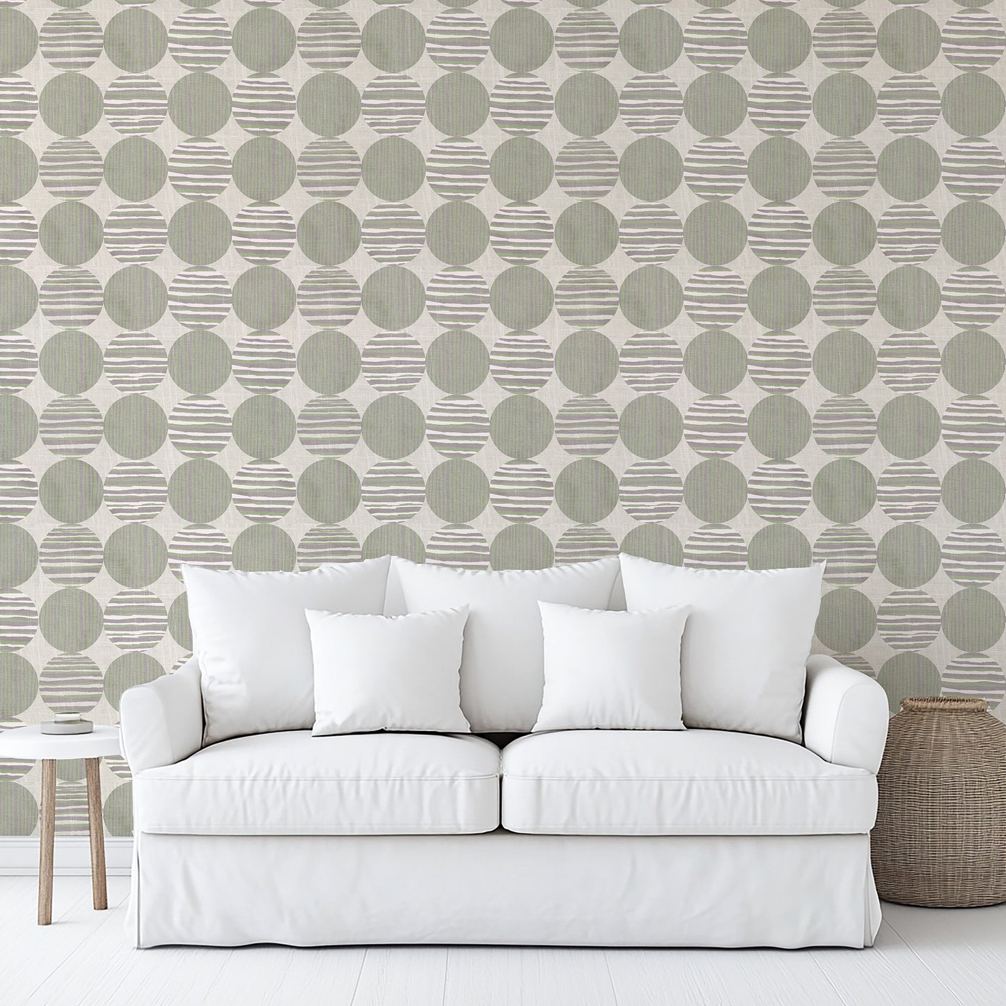 Veer Decor Horizon Circles Green Peel and Stick Wallpaper Abstract Modern Green  Wallpaper - 8228-AG3