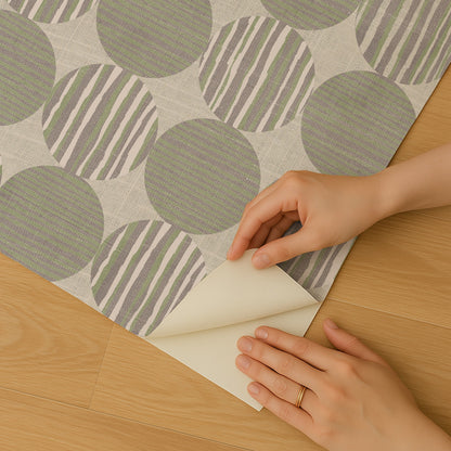 Veer Decor Horizon Circles Green Peel and Stick Wallpaper Abstract Modern Green  Wallpaper - 8228-AG3