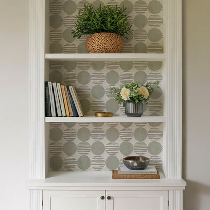 Veer Decor Horizon Circles Green Peel and Stick Wallpaper Abstract Modern Green  Wallpaper - 8228-AG3