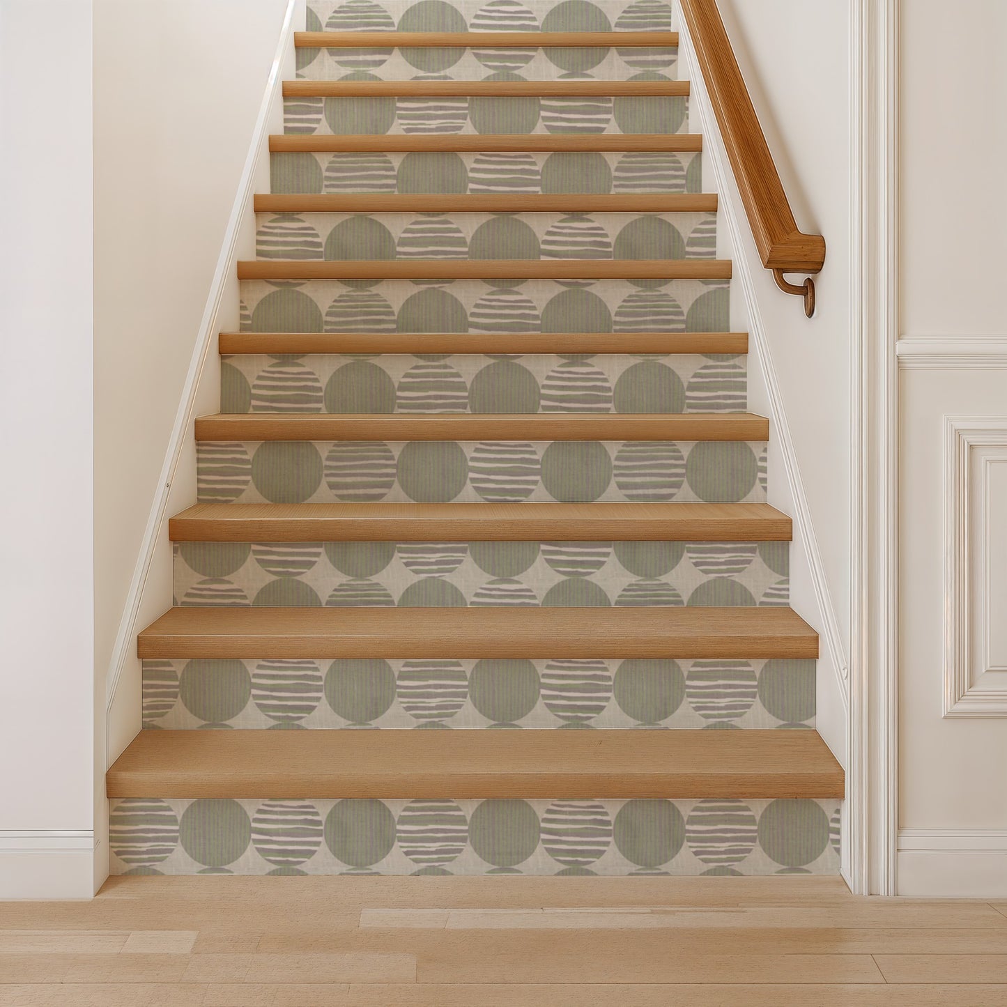 Veer Decor Horizon Circles Green Peel and Stick Wallpaper Abstract Modern Green  Wallpaper - 8228-AG3