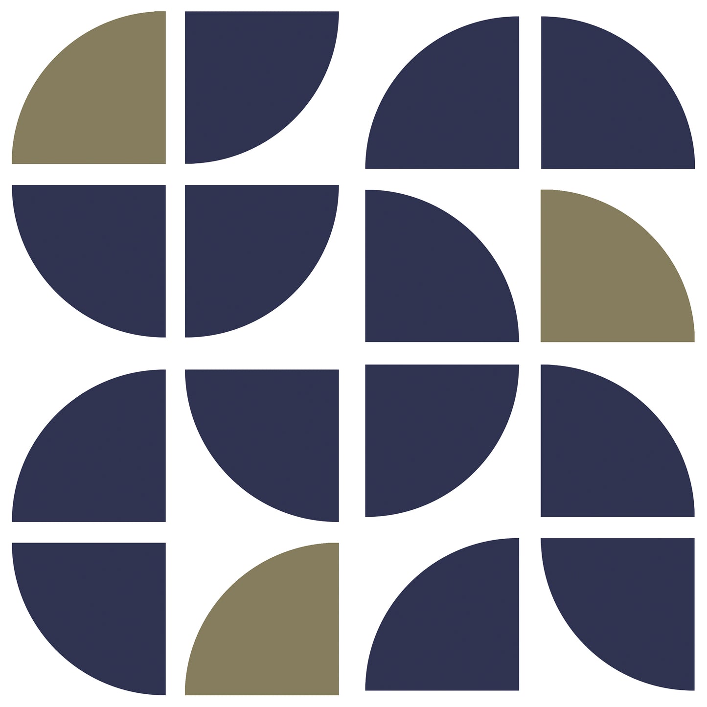 Veer Decor Mod Geo Crescents Navy Peel and Stick Wallpaper Abstract Modern Navy  Wallpaper - 8228-AH1