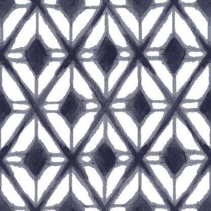 Veer Decor Shibori Geometric Navy Peel and Stick Wallpaper Abstract Modern Navy  Wallpaper - 8228-AJ1