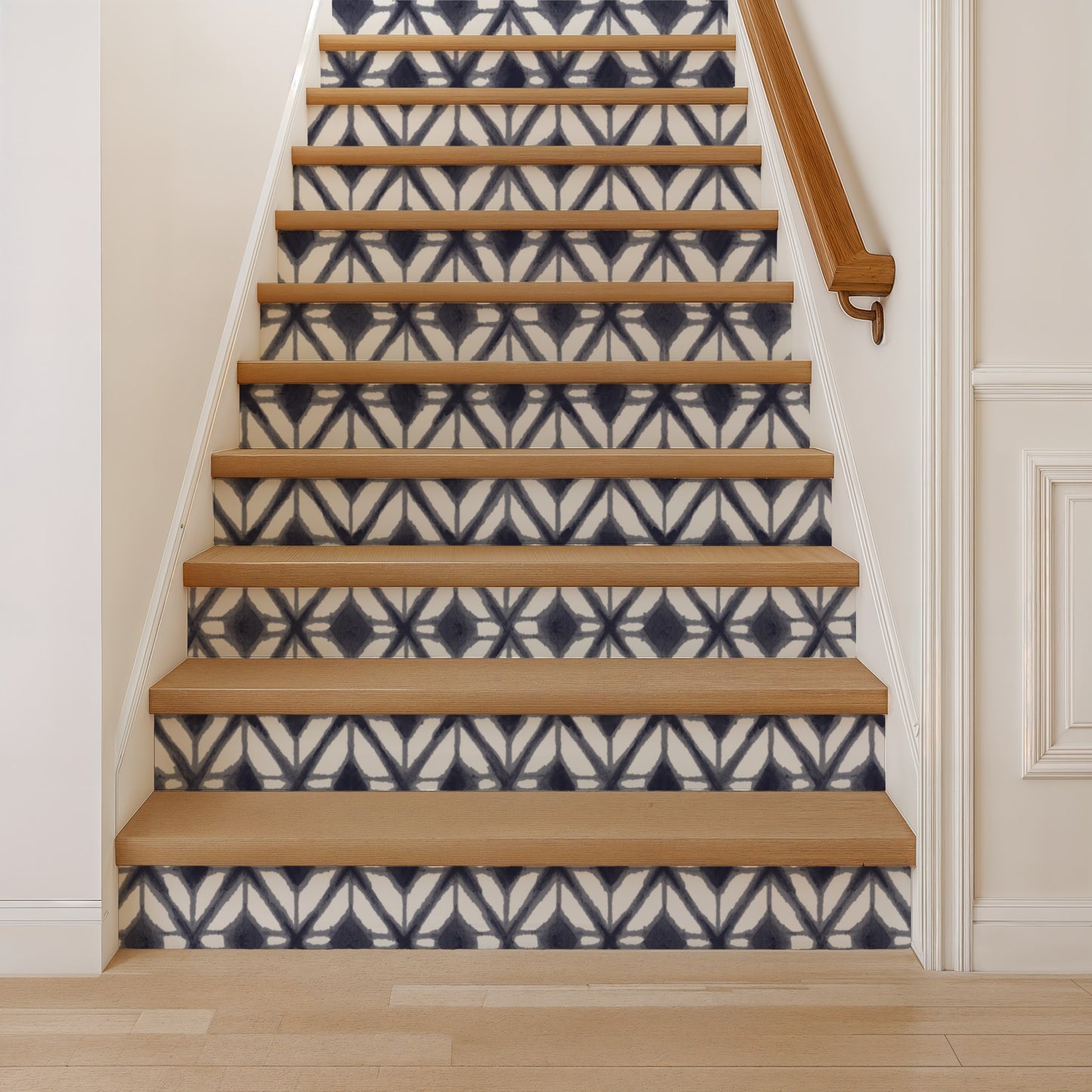 Veer Decor Shibori Geometric Navy Peel and Stick Wallpaper Abstract Modern Navy  Wallpaper - 8228-AJ1