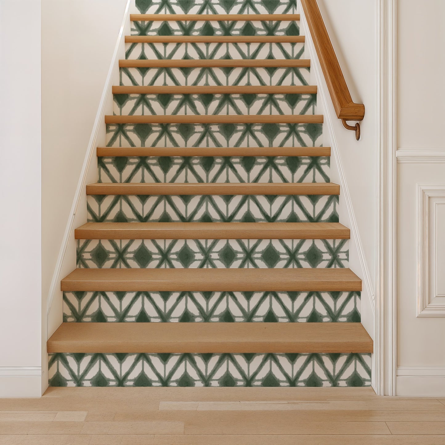 Veer Decor Shibori Geometric Green Peel and Stick Wallpaper Abstract Modern Green  Wallpaper - 8228-AJ3