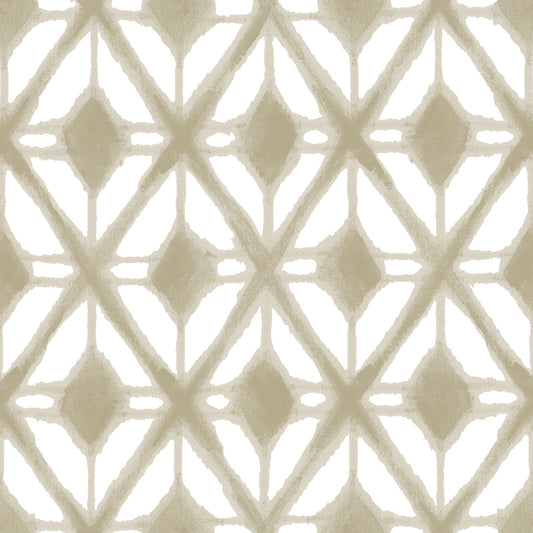 Veer Decor Shibori Geometric Taupe Peel and Stick Wallpaper Abstract Modern Taupe  Wallpaper - 8228-AJ4