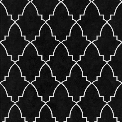 Veer Decor Medina Trellis Black Peel and Stick Wallpaper Abstract Modern Black  Wallpaper - 8228-AO1