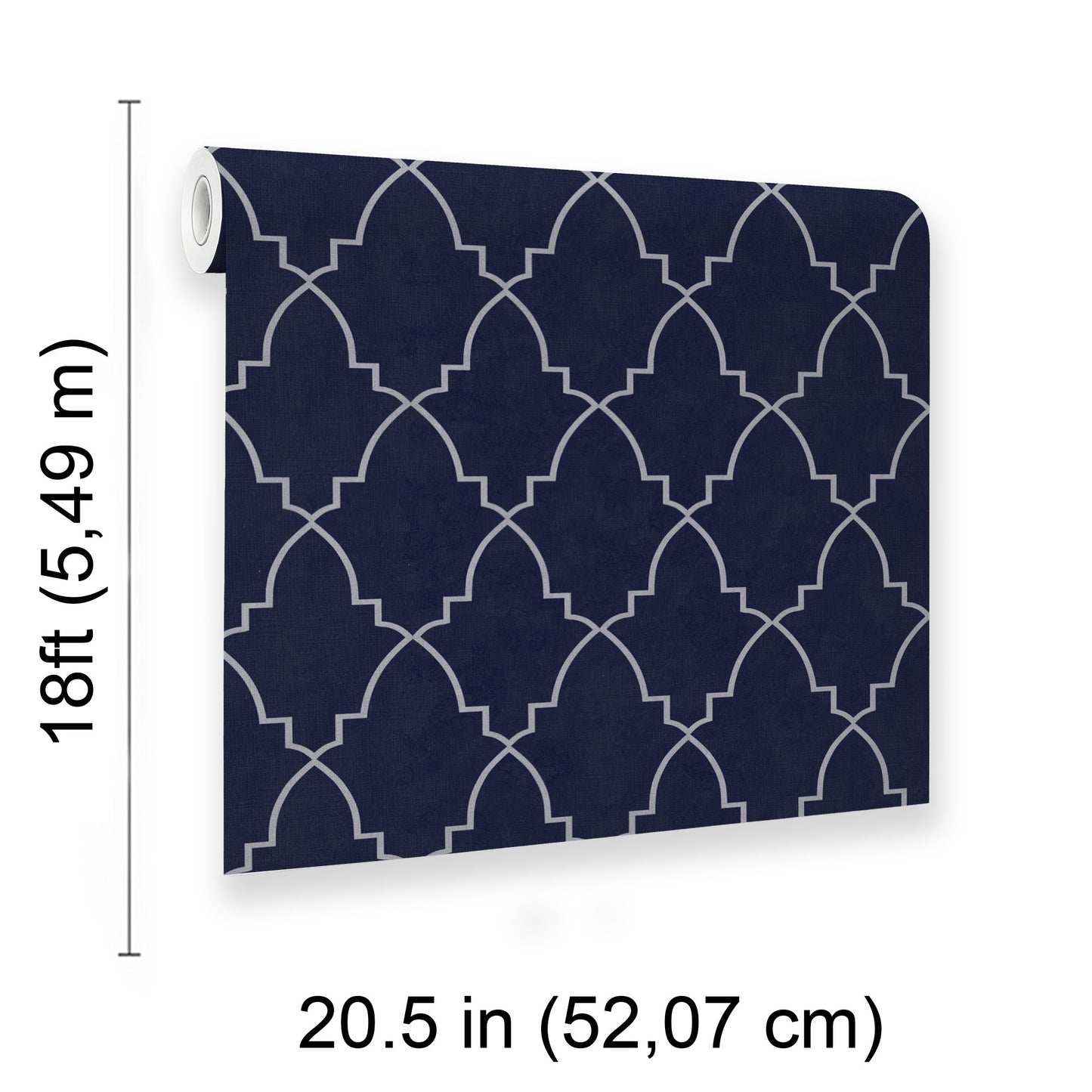 Veer Decor Medina Trellis Navy Peel and Stick Wallpaper Abstract Modern Navy  Wallpaper - 8228-AO2