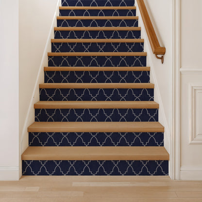 Veer Decor Medina Trellis Navy Peel and Stick Wallpaper Abstract Modern Navy  Wallpaper - 8228-AO2