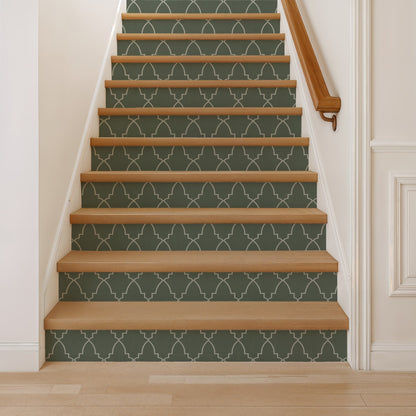 Veer Decor Medina Trellis Green Peel and Stick Wallpaper Abstract Modern Green  Wallpaper - 8228-AO3