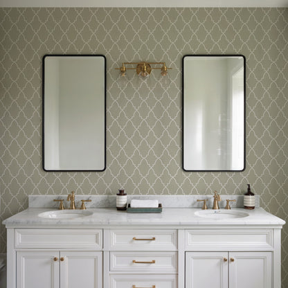 Veer Decor Medina Trellis Taupe Peel and Stick Wallpaper Abstract Modern Taupe  Wallpaper - 8228-AO4