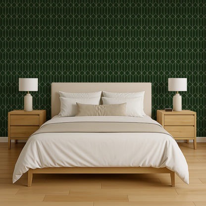 Veer Decor Diamond Trellis Green Peel and Stick Wallpaper Abstract Modern Green  Wallpaper - 8228-AP1