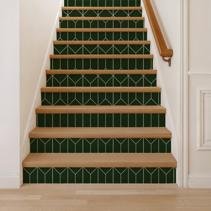 Veer Decor Diamond Trellis Green Peel and Stick Wallpaper Abstract Modern Green  Wallpaper - 8228-AP1