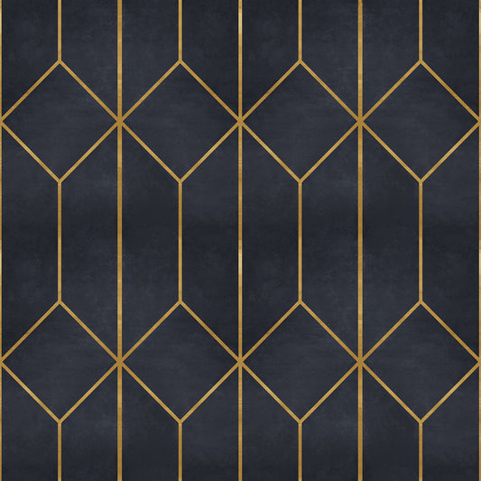 Veer Decor Diamond Trellis Navy Peel and Stick Wallpaper Abstract Modern Navy  Wallpaper - 8228-AP3