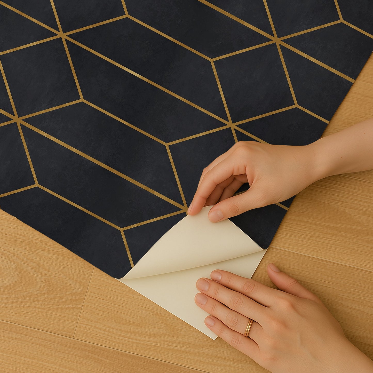 Veer Decor Diamond Trellis Navy Peel and Stick Wallpaper Abstract Modern Navy  Wallpaper - 8228-AP3