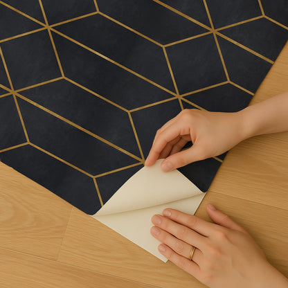 Veer Decor Diamond Trellis Navy Peel and Stick Wallpaper Abstract Modern Navy  Wallpaper - 8228-AP3