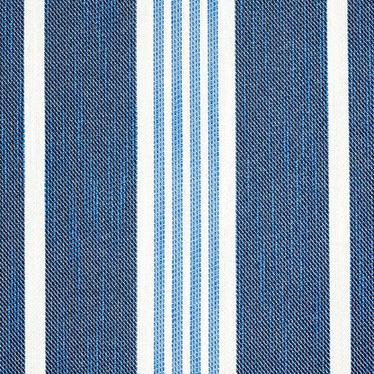 SCHUMACHER  MARY MCDONALD HAMPTON STRIPE INDOOR/OUTDOOR PATTERN WOVENS,HIGH PERFORMANCE,INDOOR/OUTDOOR PATTERN WOVENS,HIGH PERFORMANCE,INDOOR/OUTDOOR INDIGO   - 82300