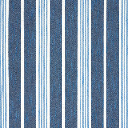 SCHUMACHER  MARY MCDONALD HAMPTON STRIPE INDOOR/OUTDOOR PATTERN WOVENS,HIGH PERFORMANCE,INDOOR/OUTDOOR PATTERN WOVENS,HIGH PERFORMANCE,INDOOR/OUTDOOR INDIGO   - 82300