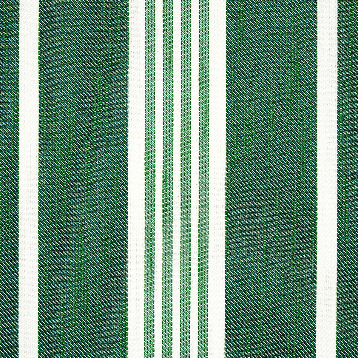 SCHUMACHER  MARY MCDONALD HAMPTON STRIPE INDOOR/OUTDOOR PATTERN WOVENS,HIGH PERFORMANCE,INDOOR/OUTDOOR PATTERN WOVENS,HIGH PERFORMANCE,INDOOR/OUTDOOR EMERALD   - 82302