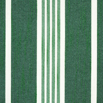 SCHUMACHER  MARY MCDONALD HAMPTON STRIPE INDOOR/OUTDOOR PATTERN WOVENS,HIGH PERFORMANCE,INDOOR/OUTDOOR PATTERN WOVENS,HIGH PERFORMANCE,INDOOR/OUTDOOR EMERALD   - 82302