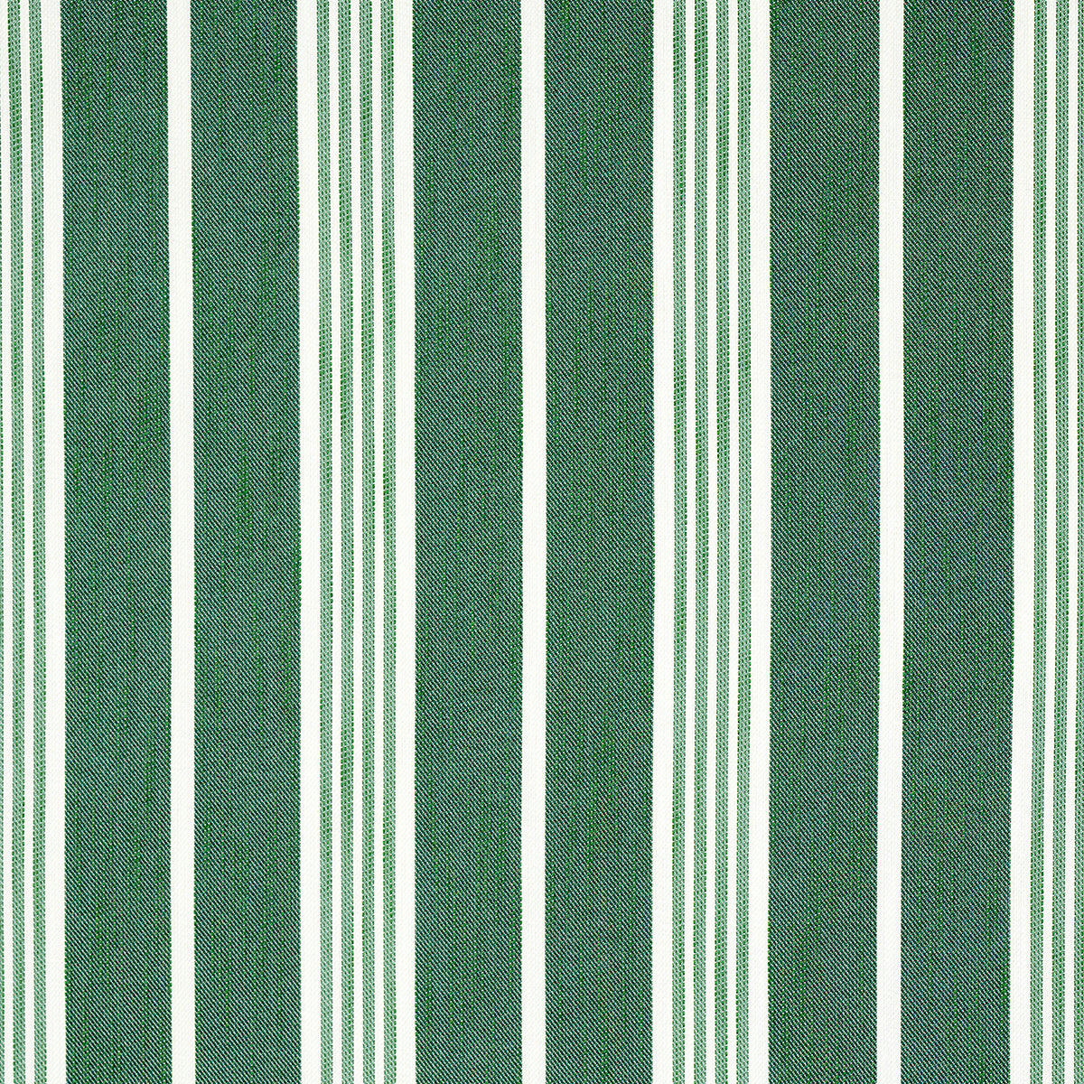 SCHUMACHER  MARY MCDONALD HAMPTON STRIPE INDOOR/OUTDOOR PATTERN WOVENS,HIGH PERFORMANCE,INDOOR/OUTDOOR PATTERN WOVENS,HIGH PERFORMANCE,INDOOR/OUTDOOR EMERALD   - 82302