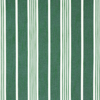 SCHUMACHER  MARY MCDONALD HAMPTON STRIPE INDOOR/OUTDOOR PATTERN WOVENS,HIGH PERFORMANCE,INDOOR/OUTDOOR PATTERN WOVENS,HIGH PERFORMANCE,INDOOR/OUTDOOR EMERALD   - 82302