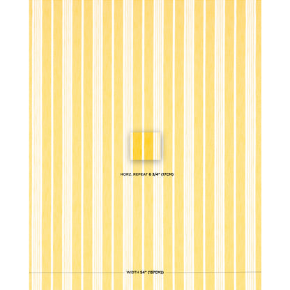SCHUMACHER  MARY MCDONALD HAMPTON STRIPE INDOOR/OUTDOOR PATTERN WOVENS,HIGH PERFORMANCE,INDOOR/OUTDOOR PATTERN WOVENS,HIGH PERFORMANCE,INDOOR/OUTDOOR CANARY   - 82303