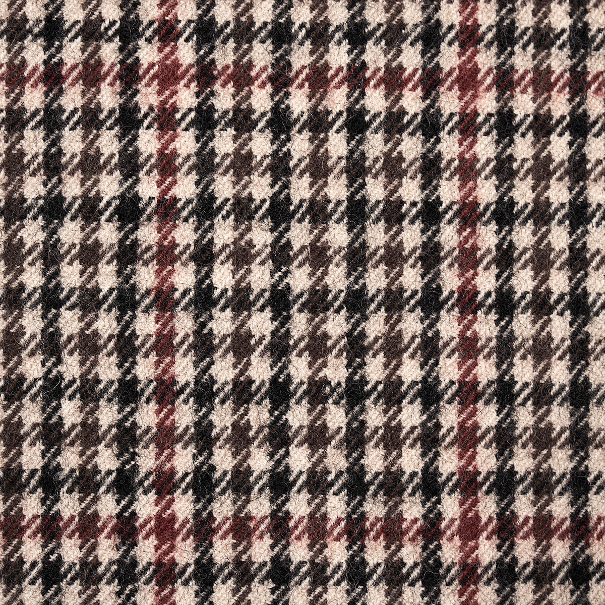 SCHUMACHER  PATTERSON FLYNN ALDRIDGE WOOL HOUNDSTOOTH PATTERN WOVENS PATTERN WOVENS BROWN   - 82330