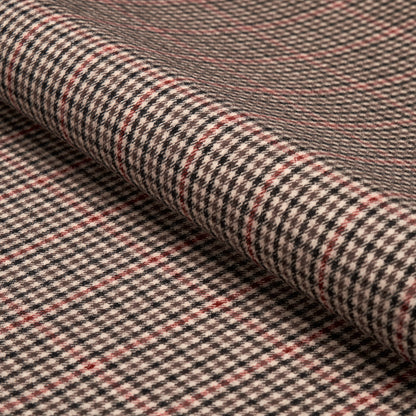 SCHUMACHER  PATTERSON FLYNN ALDRIDGE WOOL HOUNDSTOOTH PATTERN WOVENS PATTERN WOVENS BROWN   - 82330