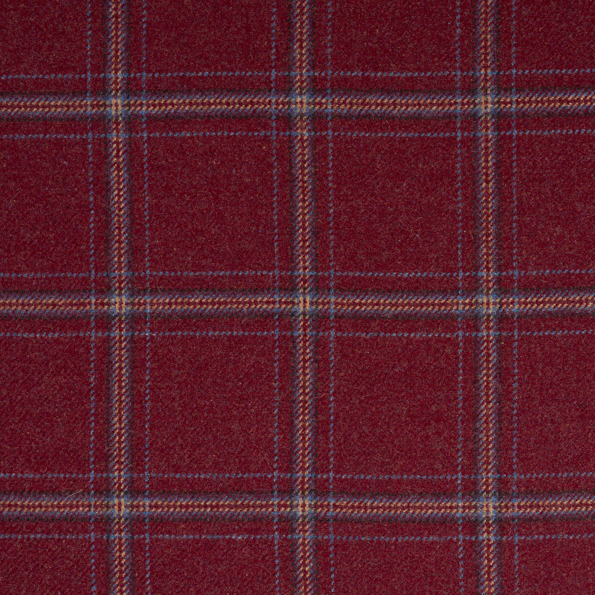SCHUMACHER  PATTERSON FLYNN BLACKBURN MERINO PLAID WOVEN WOVEN REDWOOD   - 82344