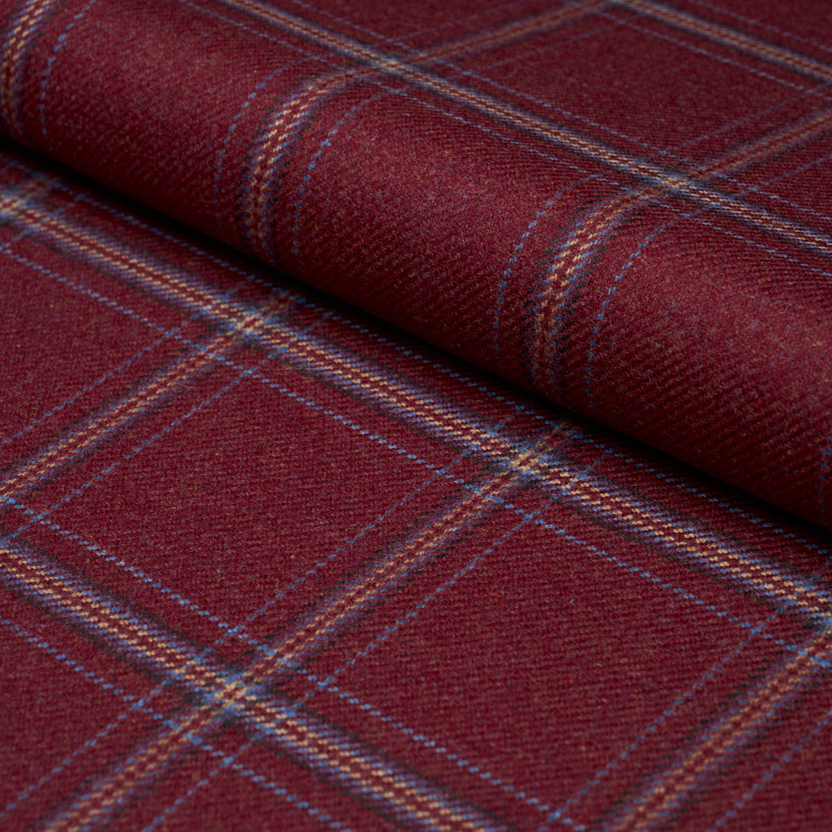 SCHUMACHER  PATTERSON FLYNN BLACKBURN MERINO PLAID WOVEN WOVEN REDWOOD   - 82344