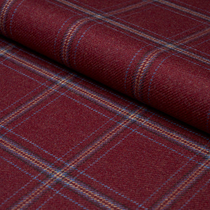 SCHUMACHER  PATTERSON FLYNN BLACKBURN MERINO PLAID WOVEN WOVEN REDWOOD   - 82344