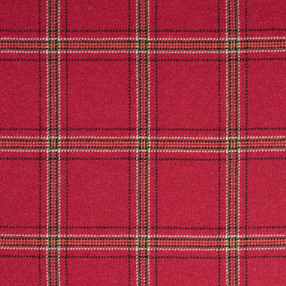 SCHUMACHER  PATTERSON FLYNN BLACKBURN MERINO PLAID WOVEN WOVEN CRIMSON   - 82345