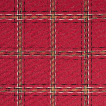 SCHUMACHER  PATTERSON FLYNN BLACKBURN MERINO PLAID WOVEN WOVEN CRIMSON   - 82345