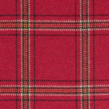 SCHUMACHER  PATTERSON FLYNN BLACKBURN MERINO PLAID WOVEN WOVEN CRIMSON   - 82345