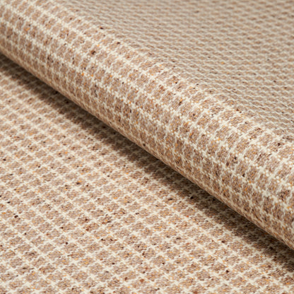 SCHUMACHER FABRIC  PATTERSON FLYNN HUDSON WOOL CHECK   CAMEL   - 82351