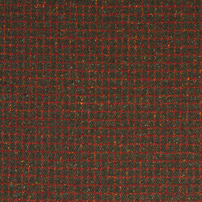 SCHUMACHER  PATTERSON FLYNN HUDSON WOOL CHECK WOVEN WOVEN FOREST GREEN   - 82353