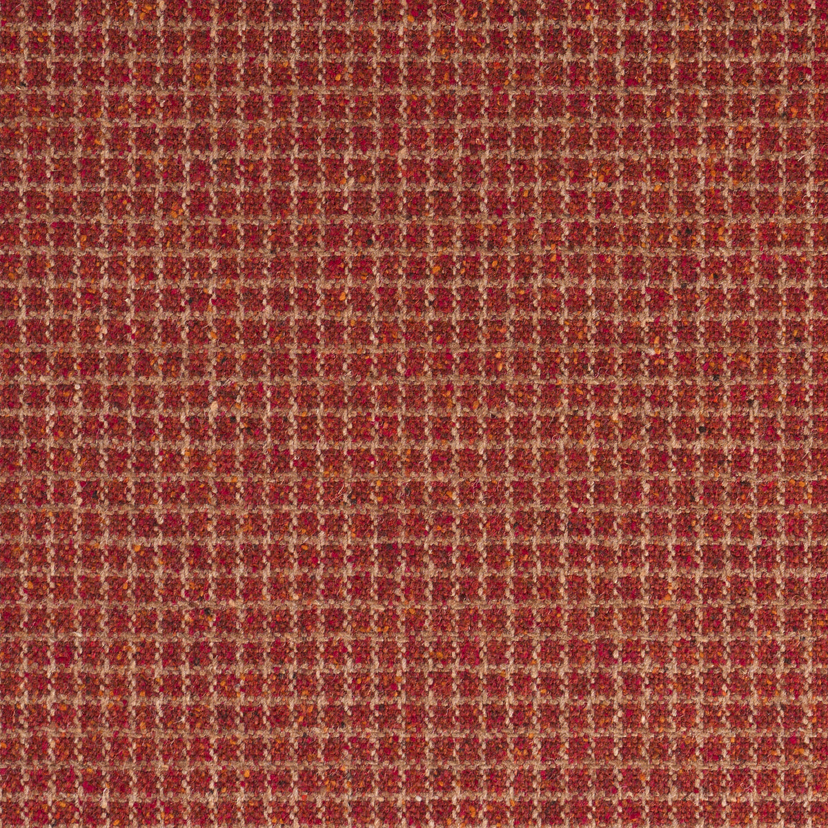 SCHUMACHER  PATTERSON FLYNN HUDSON WOOL CHECK WOVEN WOVEN RUST   - 82354